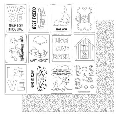 PhotoPlay Dog Lover Designpapier - Color Me